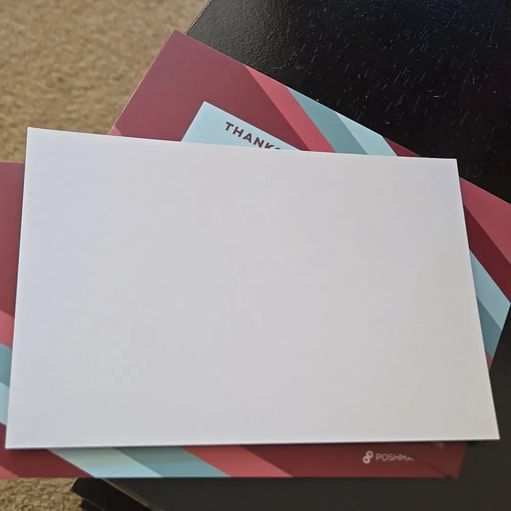 Poshmark 5 Count Thank You Cards Swag Merch Postcard Size